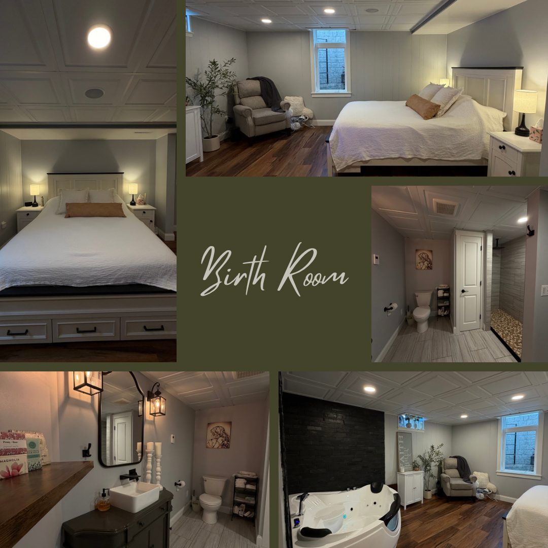 The birth room and suite at Baby Blessings and Beyond